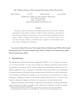 On Multicasting in Wavelength
