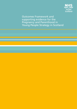 Outcomes framework for the pregnancy and parenting in young