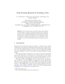 Node Overlap Removal by Growing a Tree