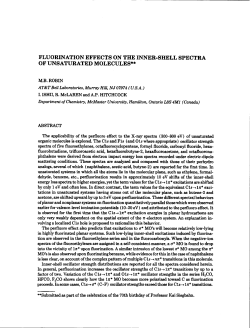 fluorination effects on the inner-shell spectra of