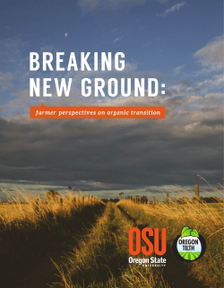 farmer perspectives on organic transition