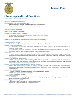 Global Agricultural Practices