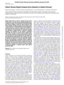 Hedonic Hotspots Regulate Cingulate
