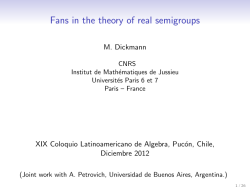 Fans in the theory of real semigroups