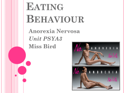 Psychological explanations of AN