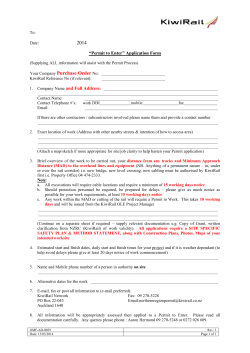 Permit to Enter Application