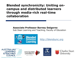 Blended Synchronicity TERPA symposium