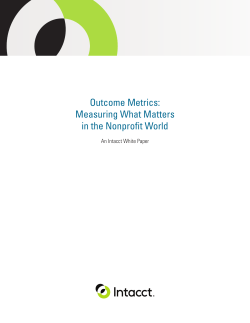 Outcome Metrics - Bristol Organizations