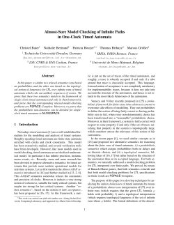 Almost-Sure Model Checking of Infinite Paths in One