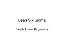 Simple Linear Regression