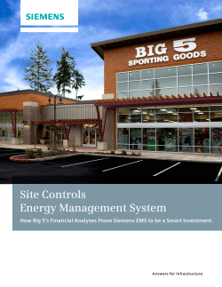 Energy Management System How Big 5`s Financial Analyses Prove