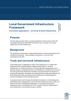 Conversion applications - non-trunk to trunk infrastructure fact sheet