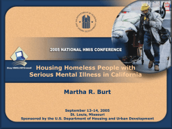 Housing Homeless People with Serious Mental