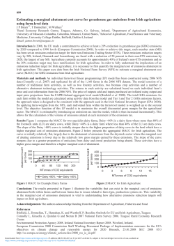 Estimating a marginal abatement cost curve for greenhouse gas