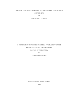 Towards Efficient Stochastic Optimization of Functions of Convex Sets