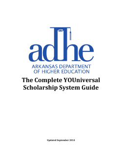 The Complete YOUniversal Scholarship System Guide