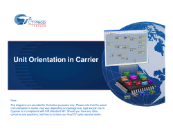 Unit Orientation in Carrier