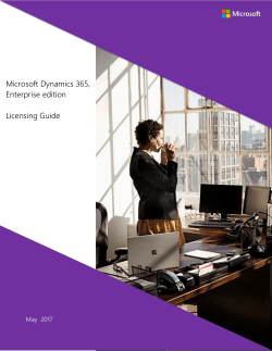 Microsoft Dynamics 365, Enterprise edition