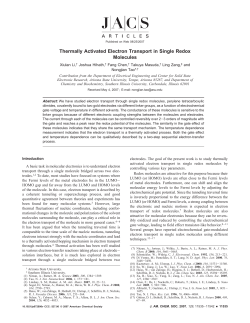 Thermally Activated Electron Transport in Single Redox Molecules
