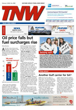 Oil price falls but fuel surcharges rise