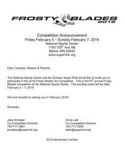 Competition Announcement