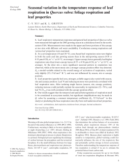 Seasonal variation in the temperature response of leaf respiration in