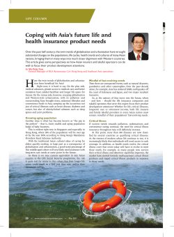 Coping with Asia`s future life and health insurance product needs