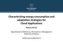 Barbara Pernici, Politecnico di Milano, Italy Characterizing Energy