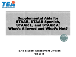Acc-SuppAidsAllowed - The Texas Education Agency