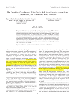 The Cognitive Correlates of Third