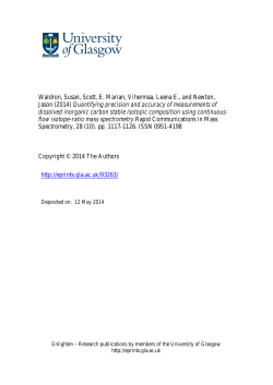 Quantifying precision and accuracy of measurements of dissolved