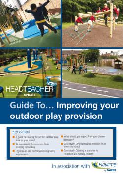 Guide To&hellip; Improving your outdoor play provision
