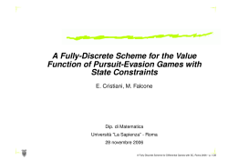 A Fully-Discrete Scheme for the Value Function of Pursuit
