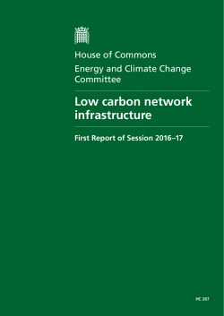 Low carbon network infrastructure