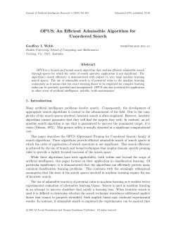 OPUS: An Efficient Admissible Algorithm for Unordered Search