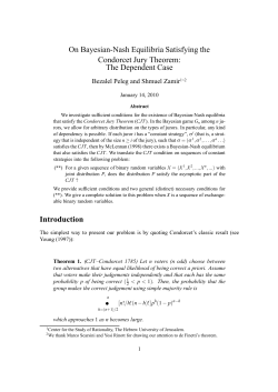 On Bayesian-Nash Equilibria Satisfying the Condorcet Jury Theorem