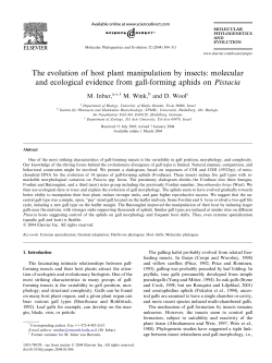 The evolution of host plant manipulation by insects: molecular and
