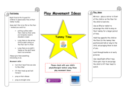 Play Movement Ideas Tummy Time