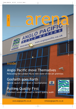 Anglo Pacific move Themselves Gosforth goes Forth Putting Quality