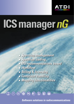 Spectrum management Spectrum trading ITU recommendations
