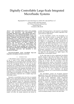 IV. Large-Scale Integrated Microfluidic Systems