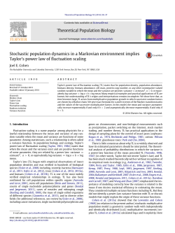 Stochastic population dynamics in a Markovian environment implies
