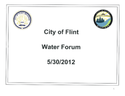 City of Flint Water Forum
