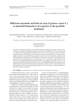Different enzymatic activities in carp (Cyprinus carpio L.) as potential