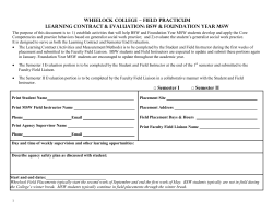 Measurements/Methods for Learning