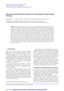Strain rate and temperature effects on crack initiation of direct aged