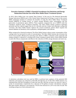 Executive Summary of NREL`s Potential Greenhouse Gas