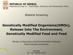 Food Safety, Veterinary and Phytosanitary Policy