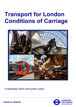 TfL Conditions of Carriage