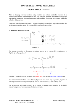 POWER ELECTRONIC PRINCIPLES CIRCUIT BASICS